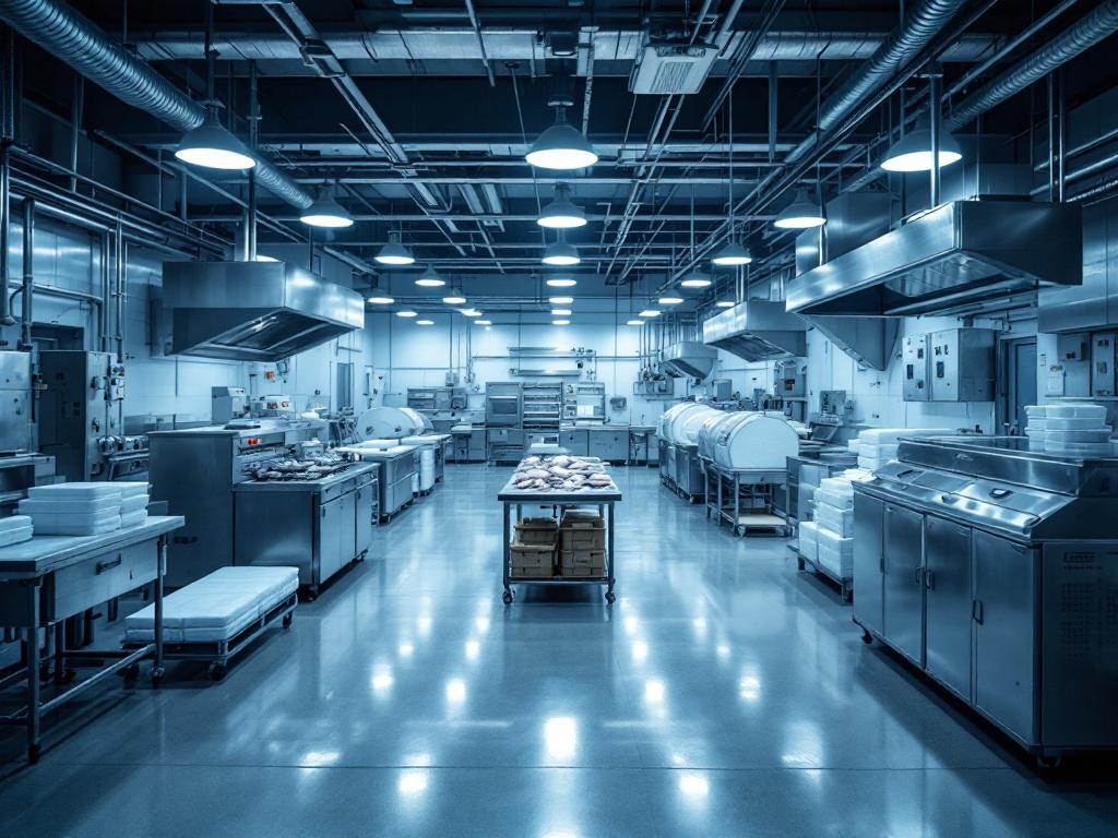 Modern seafood processing facility